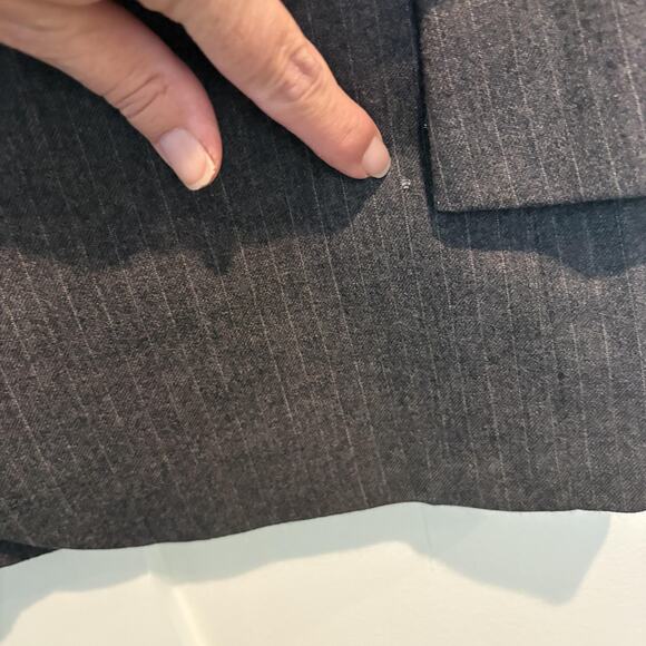 Vtg Strathmore Blazer Men Sz 38 Gray Pinstripe 100% Wool Classic Suit Jacket USA - Picture 5 of 14